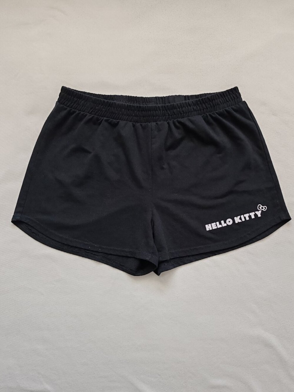 Hello Kitty Sanrio Women's Lounge Shorts - Black Pajama Bottoms - Size Large